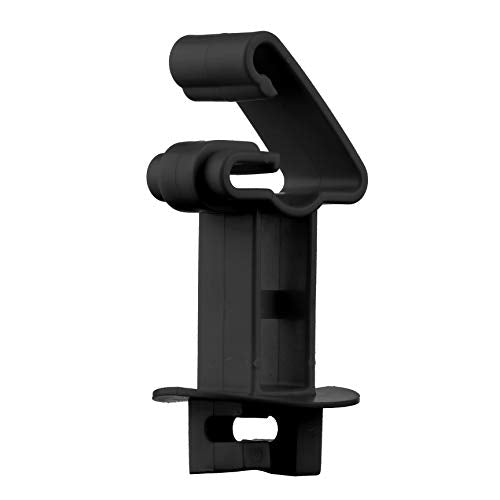 25-Pack Electric Fence T-Post Insulators, Snap-On Extended - color: Black
