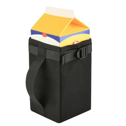 Beautyflier Half Gallon Milk, Juice, Beverage Carton Holder with Handle, Reusable Nylon Holder Bag for 64 OZ/Half Gallon Milk Carton, Suitable for Kitchens, Restaurants, Picnic (Holder Only)