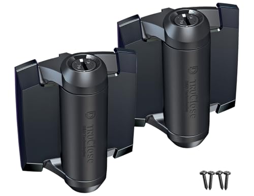 D&D TCA1S3BTS TruClose Regular Gate Hinge Square Metal Gates, Black, 2 pcs. | Safety gate hinge, no alignment legs, self-closes metal gates up to 66 lb. For square gate posts. Black, comes with 2 hinges - color: Black, size: Adjustable gate gap: 3/8”–7/8”