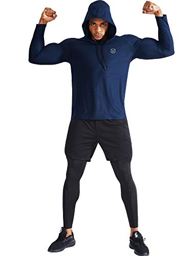 NELEUS Men's Soft T-Shirt - color: 5071 Dark Grey/Navy/Slate Grey,3 Pack, size: Small
