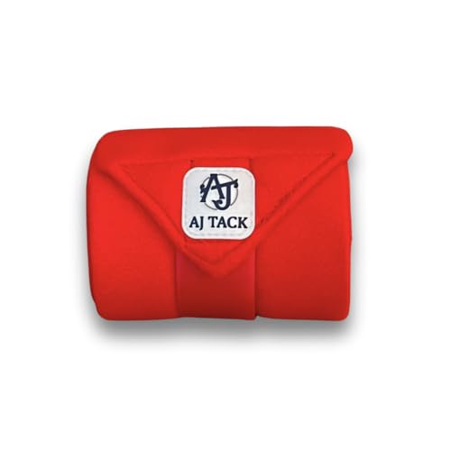 AJ Tack Polo Wraps - 12 ft - Pack of 4 Black - color: Black