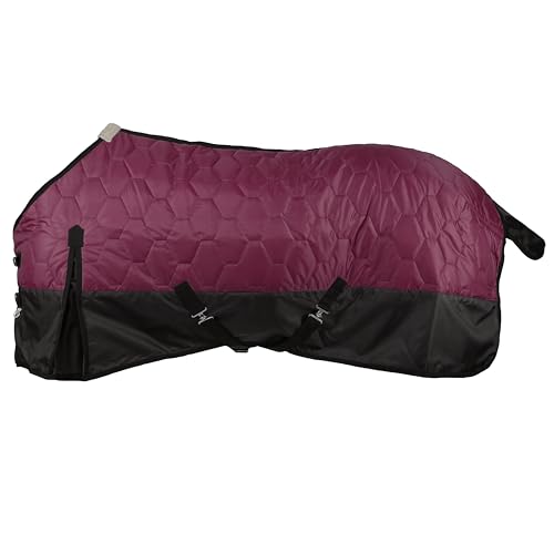 Showman 420 Denier Quilted Nylon Horse Blanket - color: Burgundy, size: 74"