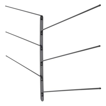 Wall Mounted Saddle Blanket Rack 2 Pack – 180° Swivel Rods for Easy Access, 5.51in Spacing for Airflow – Rust Resistant Carbon Steel, Holds Blankets, Backpacks, Towels – Home, Stable, Garage Storage