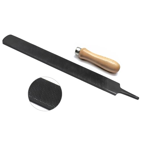 Farrier Hoof Rasp File Coarse Browning Coated with Wooden Handle Super Sharp 17" Long which is Designed to be Easy to use for All Veterinarians.