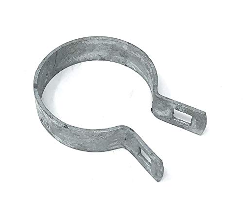 (10 Pack) Brace Bands with Bolts & Nuts for Chain Link Fence, Gate, Posts (2-3/8") - size: 2-3/8"