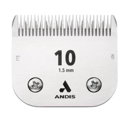 Andis – 64071, Ultra Edge Dog Clipper Blade – Constructed of Carbonized Steel, Resists Heat & Rust with Long-Lasting Sharp Edges - style: 10 Blade (Pack of 1)