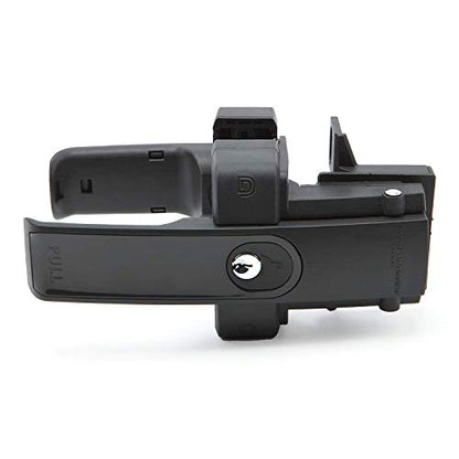 D&D LLMKDBT LokkLatch Magnetic Gate Latch Dual-Sided Lockable, Black | Magnetic latching gate latch. Key lockable on both sides of the gate. Dual-Sided push/pull handle latch. For square post. - color: Black