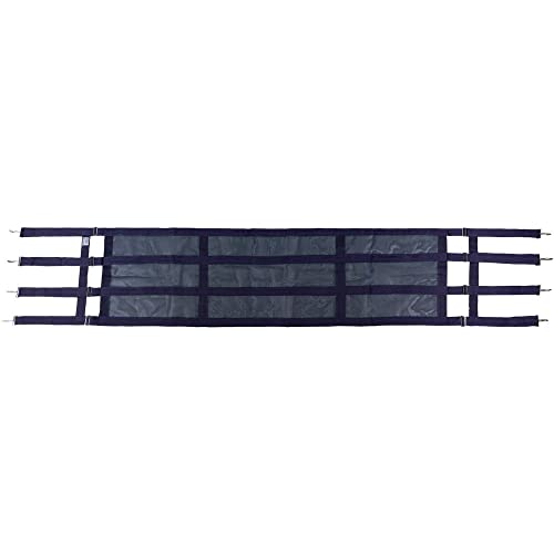 Dura-Tech Aisle Guard | Color Navy | Expands 10' to 12' | High Visibility Nylon Mesh | Promotes Maximum Airflow | Comes with Installation Kit Quality - color: Navy