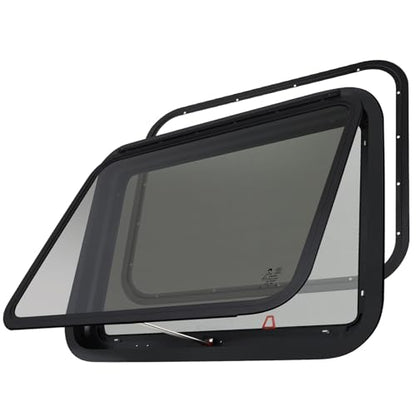 RV Exit Windows,36"W x 22"H RV Emergency Exit Windows for Cargo Trailer - size: 36"W x 22"H