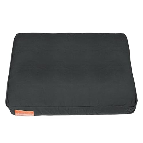 WHITEDUCK Dog Bed Cover (Black) 28" Lx20 Wx4.3 th (S) - color: Black - Only Cover, size: Small