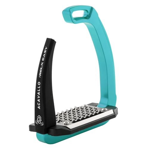Acavallo Rel-X Easy Stirrups - color: Sky Blue