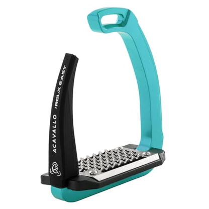 Acavallo Rel-X Easy Stirrups - color: Sky Blue