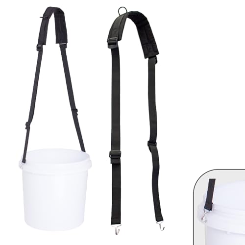 5 Gallon Bucket Shoulder Strap Strap：Heavy-Duty Adjustable Nylon Handle 20l Rope Bucket, Gardening, Camping Car Washing Use for Grips Buckets with Handles