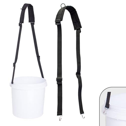 5 Gallon Bucket Shoulder Strap Strap：Heavy-Duty Adjustable Nylon Handle 20l Rope Bucket, Gardening, Camping Car Washing Use for Grips Buckets with Handles