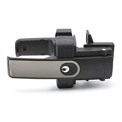 D&D LLMKDST LokkLatch Magnetic Gate Latch Dual-Sided Lockable, Brushed | Magnetic latching gate latch. Key lockable on both sides of the gate. Dual-Sided push/pull handle latch. For square post. - color: Brushed