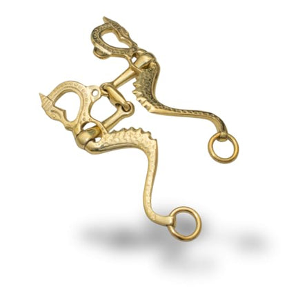 Solid Brass Horse Bit Loose Ring Snaffle Training Bit | Equestrian Tack, English & Western Riding, Beginner to Advanced Riders