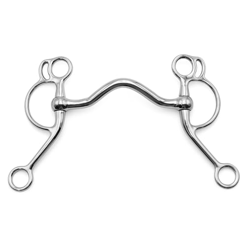 Jeffers Equine Horse Bits, Durable Training Horse Tack, Western Riding Equipment, Equestrian Accessories - style: Cowboy Pelham Curb Bit