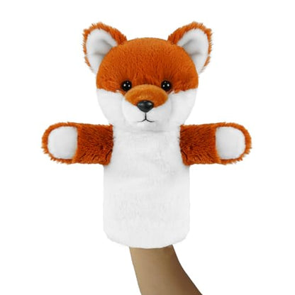 Animal Puppet for Toddlers Creative Storytelling Tool Soft Washable Fabric Preschool Education Interactive Role Play Forest Animal Fox - color: Fox