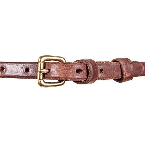 Billy Royal Oiled Royal Herman Oak Flat Nose Caveson for Horses | Hand Selected Herman Oak Hides | Adjustable Comfort Fit | Effective Training Tool | Oiled for Maximum Penetration | Made in the USA