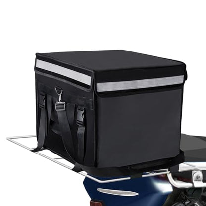 TooCust Large Insulated Food Delivery Bag with Fixed Base and Internal Frame, XXL 19.7" x 15" x 15", Commercial Pizza Delivery Bag w/Divider, Waterproof & Foldable Catering Bag Food Deliveries, Black - color: Black, size: XXL-19.7" x 15" x 15"