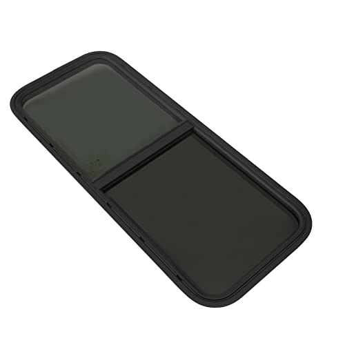 Vertical Sliding Black RV Window for Teardrop, Cargo, Horse Trailer, Marine Camper Window Replacement,22" Wide x 42" Tall (42"x22") - size: 42"x22"