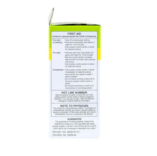 Y-Tex 21297070 MAX 40 Livestock Insecticide Ear Tag - Quantity 40