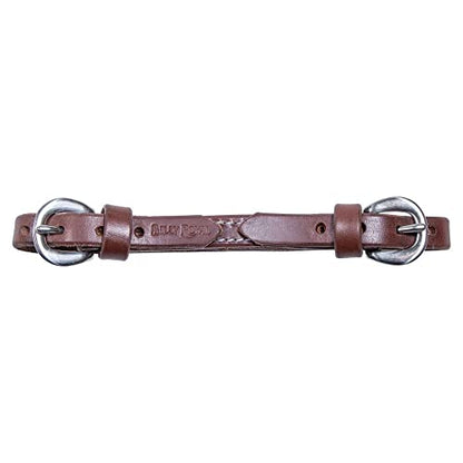 Schneiders Billy Royal Oiled Hermann Oak Leather Curb Strap | Billy Royal Curb Strap for Horses | Superior Comfort | Thick Center Section | Handcrafted Oiled Hermann Oak Leather | Made in USA