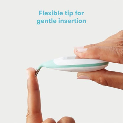 Frida Baby Digital Rectal Thermometer for Babies, Newborns & Infants | Quick & Accurate Fever Check, Water Resistant, Clear Case, Memory Holds Last 10 Readings