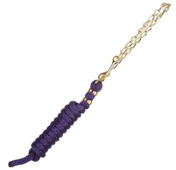 Weaver Equine Poly Lead Rope with Brass Plated Swivel Chain
