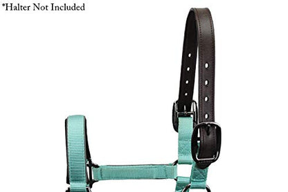 Tahoe Tack Double Stitched Leather Breakaway Halter Replacement Crown – Your Choice of 21" or 25" Length - color: Brown, size: 25"