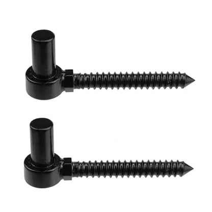 Antrader One-Piece Molding Chain Link Lag Screw Hinge,Gate Hinges,2Pcs