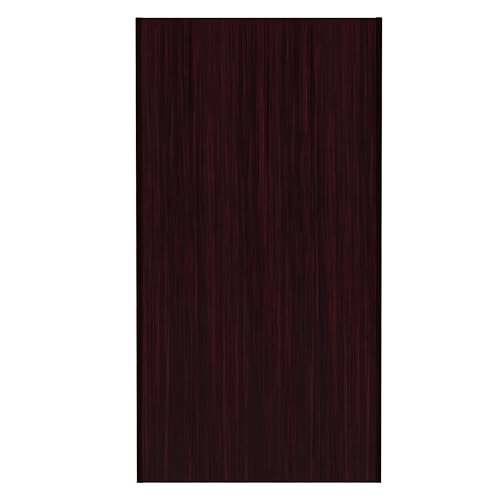 Flash Furniture Trash Can Enclosure, 32 Gallon, Mahogany | 8" Drop Hole, Tray Shelf, Swing Door, Commercial Grade - color: Mahogany