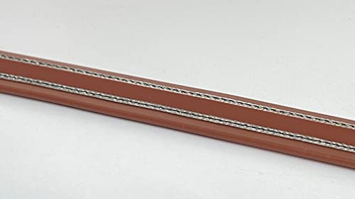 Bird Barrier Bird-Shock Flex-Track – 50ft Low Profile Electrified Track Bird Deterrent – Flexible PVC Strips with Stainless Steel Braid – Bird Repellent for Roofs, Parapets, Ledges - Brick Red - color: Brick Red
