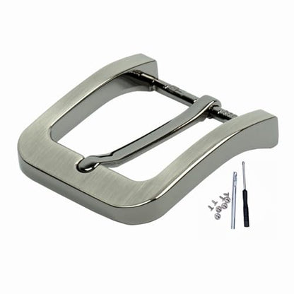 1.5"(38mm-40mm) Belt Buckle Men Replacement Buckle Heavy Duty - color: Gun Black Brushed
