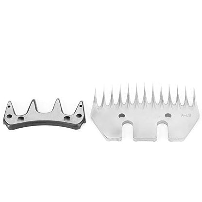 ANGGREK Stainless Steel Sheep Clippers Blade High Hardness Cutting Shearing Cutter Replacement (13 Teeth Straight Blade (+ oscillating Blade)) - size: 13 teeth straight blade (+ oscillating blade)
