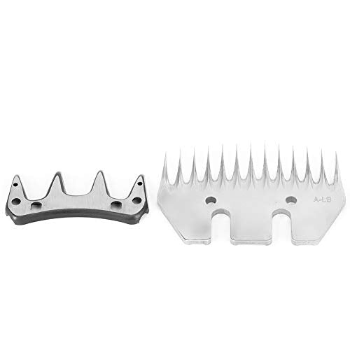 Stainless Steel Sheep Clippers Blade, High Hardness Cutting Shearing Cutter Replacement, 13 Tooth Straight Blade, for Sheep Grooming(13 Tooth)