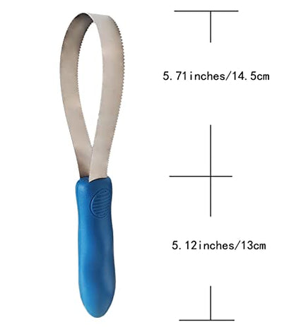 Stainless Steel Horse Curry Comb Horse Brushes for Grooming Curry Comb for Dogs Dual-Sided Shedding Blade Tool for Dogs 1 Pack Blue One Roll