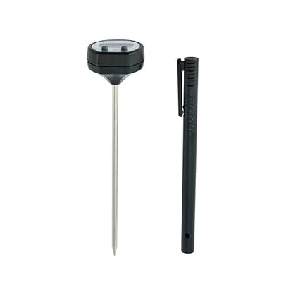 Taylor Digital Instant Read Meat Food Grill BBQ Kitchen Cooking Thermometer With Pocket - color: Black and Stainless