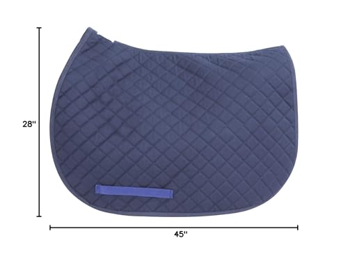 TuffRider Basic All Purpose Horse Riding Saddle Pad - color: Navy