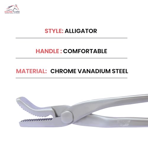 Equine Care Hoof Clincher 12 Inch Alligator Jaw Horse Farrier Tools - style: Alligator Jaw