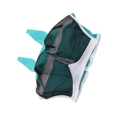 Shires Fly Guard Deluxe Fly Mask with Ears & Nose (Green, Extra Full)