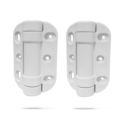 Safetech Hardware MegaKlik Self Closing Gate Hinges | Self-Aligning Heavy Duty Spring Hinges | Adjustable Tension | Pool Safety Hinge | Square Post, Aluminum Gates | Swing Close 185lb SHH135 - White - color: White, size: MEGAKLIK