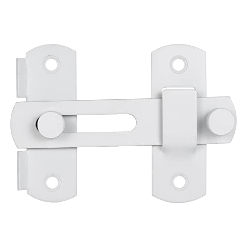 Matte White Stainless Steel Barn Door Latch Bi-fold Door Lock - color: Matte White