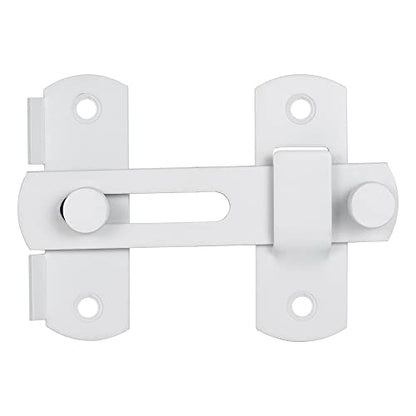 4 Packs Matte White Stainless Steel Barn Door Latch flip Door Latch - color: Matte White