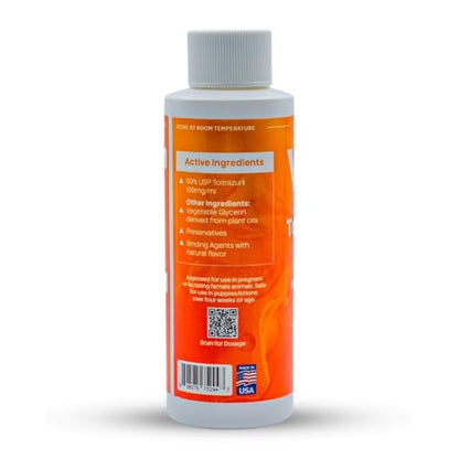 Toltrazuril 10.0% for Horses, Dogs, Cats, 120mL/4 Ounce, for Non-Food Chain Animals - size: 10% Strength | 120mL/4 Ounces