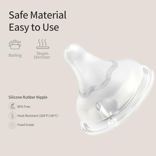 Pigeon Silicone Nipple (LL) with Latch-On Line, 9+ Months, 4 Count - color: 9m+, LL, 4 counts