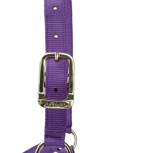 Shires ARMA Adjustable Nylon Halter - color: Purple, size: Pony