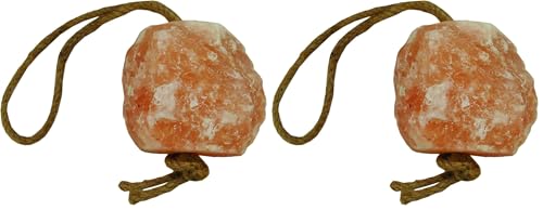 Horsemen's Pride Himalayan Salt Block on Rope for Horses, 4.4 Pounds, SS44 (Pack of 2)