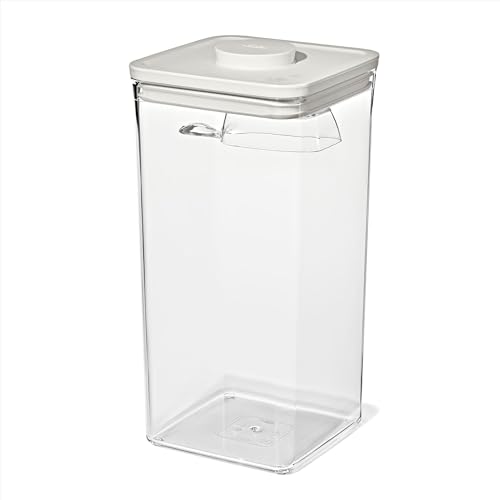OXO Pet Food Storage POP Container with Scoop - 6.0 Qt/5.7 L, Whisker Gray - color: Whisker Gray, size: 6 Qt