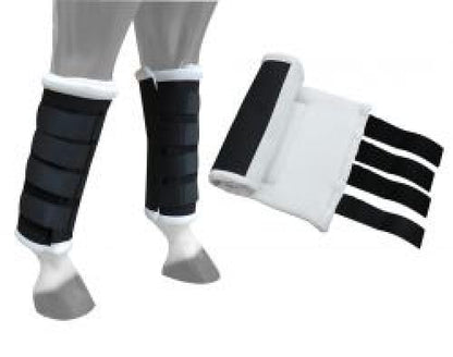 Showman Nylon Quick Wrap Standing Wraps - color: Black